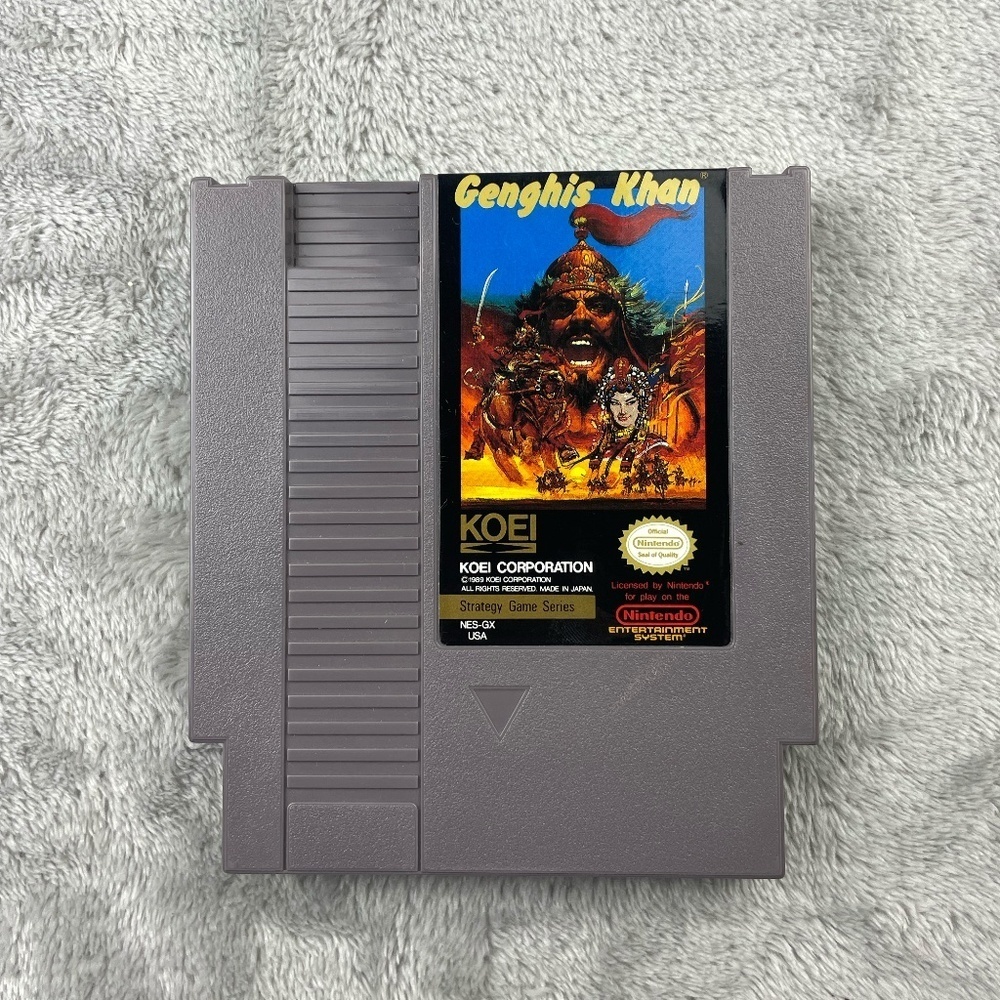 Genghis Khan Nintendo NES Authentic Original Tested Retro Vintage Game